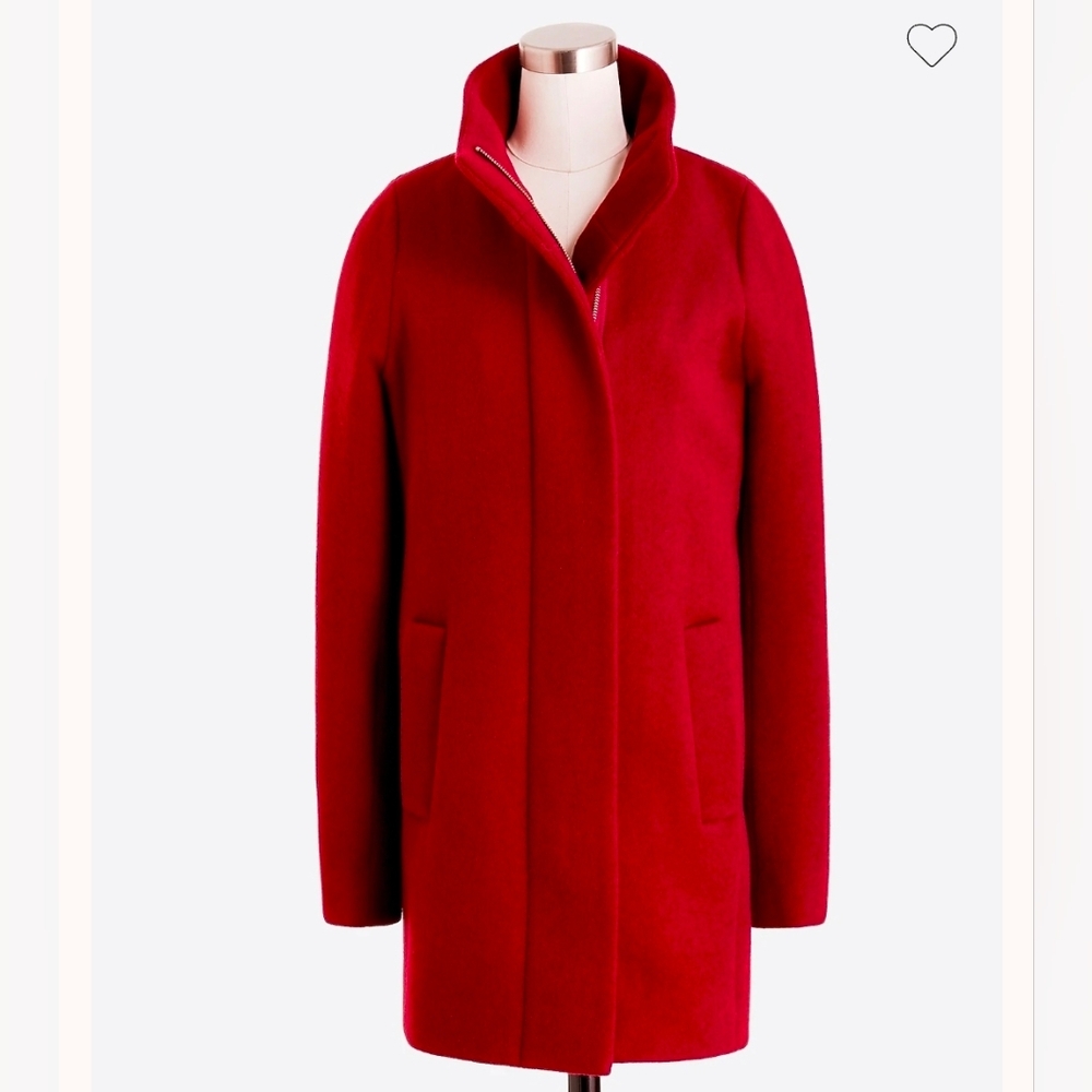 Womans J. Crew Women's Red Trench Coat Size 0
